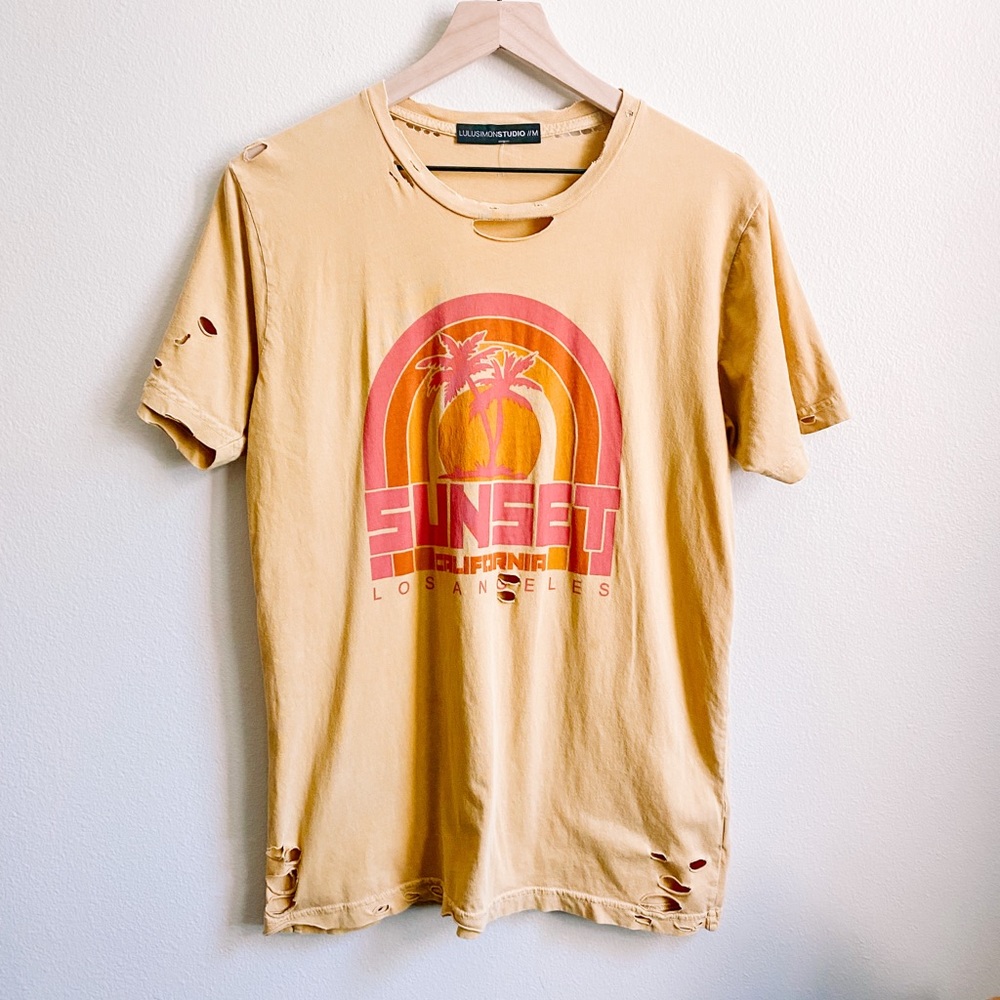 LuluSimon Studio Distressed Oversized Vintage Tee